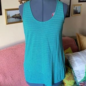 Charming Charlie pinstripe racerback tank top